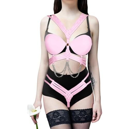 Underwear Set Fetish Lingerie Sexy Porn Women Hot Erotic Dress Harness Fashion Metal Chain Accessories Dance Costume Sword Belt