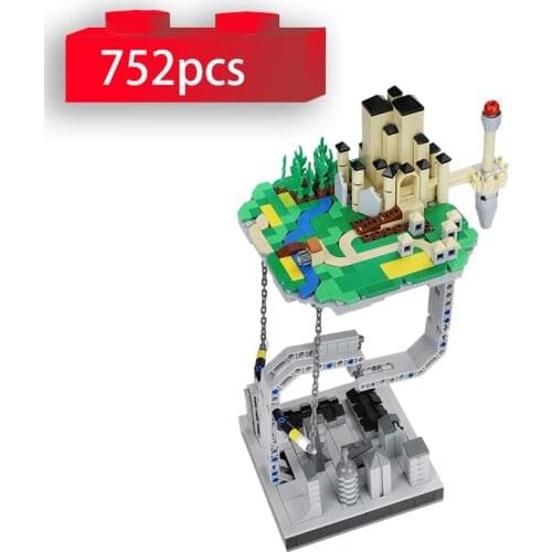 Creative Tensegrity Sculptures Anti-Gravity Magic Castle Building Blocks Physics Balance Modular City DIY Bricks Toys For Kids