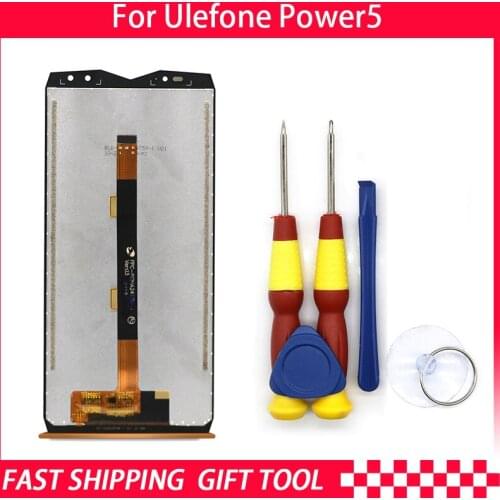 New Original Touch Screen LCD Display LCD Screen For Ulefone Power 5 5S Replacement Parts + Disassemble Tool