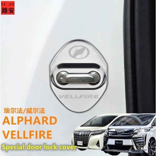 Suitable for 15-20 years Alphard Vellfire 30 series door lock cover car door latch decoration accessories modification