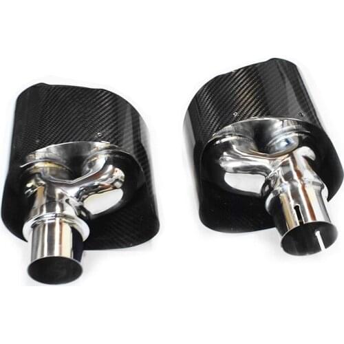 Suitable For Rs345678 Audi Refit Ak Throat,Scorpio Carbon Fiber Nozzle and Tail Exhaust Pipe