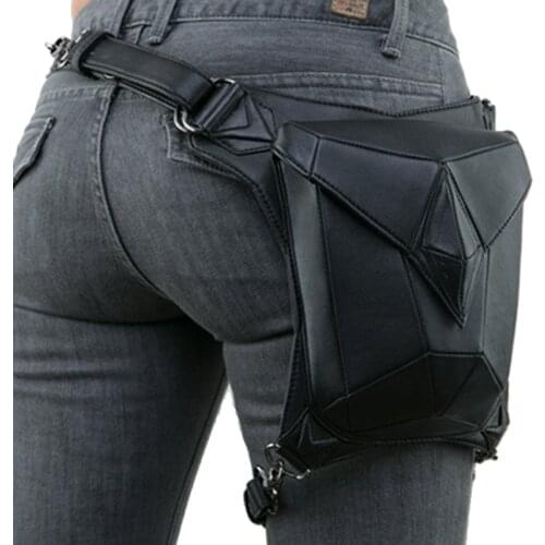 Steampunk Women Waist Bag Men Motorcycle Drop Leg Bags Punk Rock Thigh Belt Hip Bag Messenger Shoulder Crossbody Holster Pack