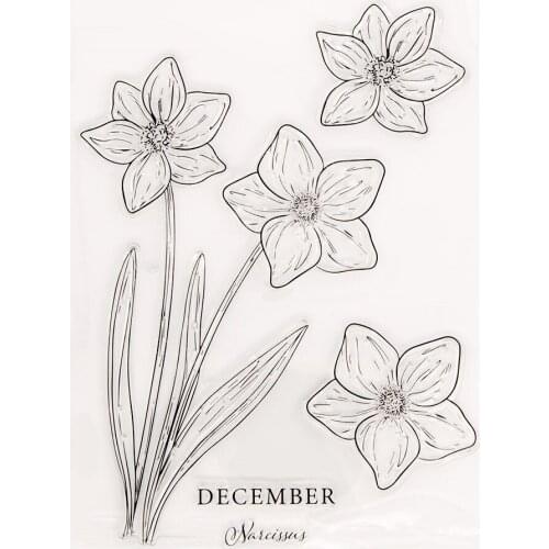 Silicone Clear Stamps for Scrapbooking Flowers Decoration Embossing Folder Craft Rubber Stamp Tools New