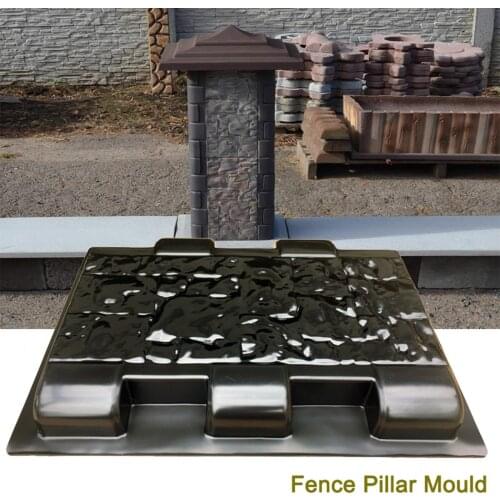 Fence Mold Railing Plaster Concrete Mold for Lawn Driveway Walk Road Decor