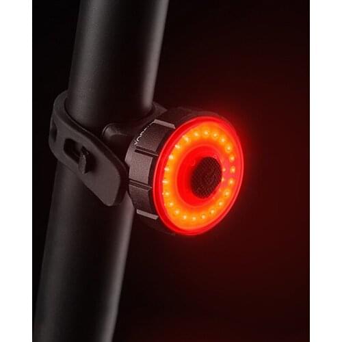 Bicycle Taillight Bike Rear Light Multi Lighting Modes Smart Sensing IPx6 Waterproof LED USB Charging Cycling Accessories N011A