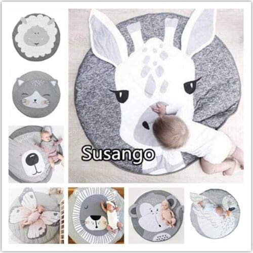 Animal folding carpet Mat Creeping Blanket Baby Bed Sofa Play Kids Floor INS Toddler Cover Developing Toy Carpet lapin Cushion