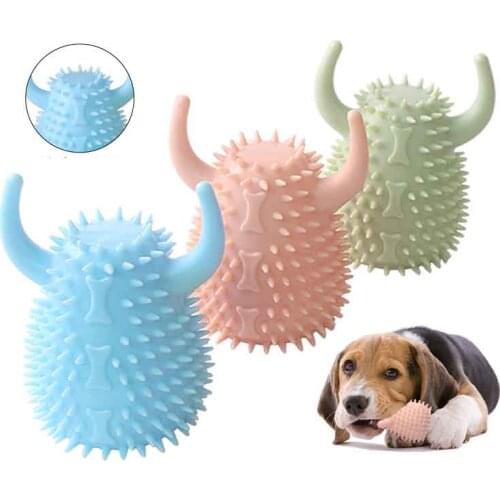 Toothbrush For Dogs Chew Soft Toy Dog Teeth Cleaning Gioco Cane Aggressive Chewers Indestructible Durable Rubber Dental Hot Sale