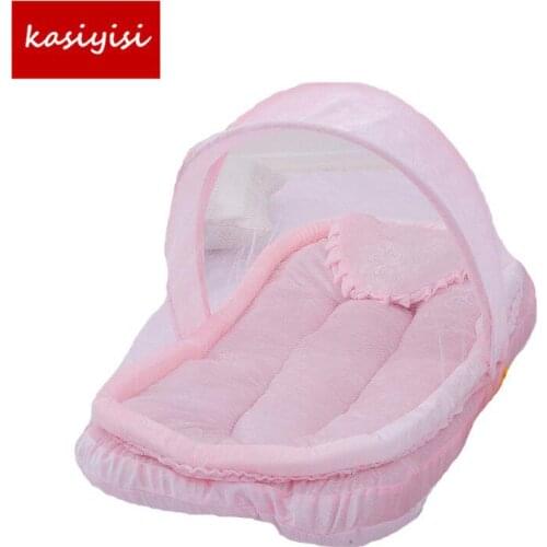 1 Set Baby Folded Nets Cotton Pad Cushion Pillow High - End Children 's Nets