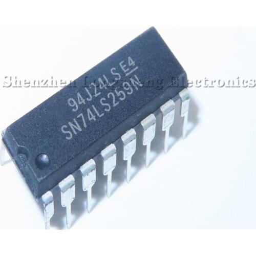 10PCS/LOT NEW SN74LS259N 74LS259 DIP-16 Logic Chip Integrated Block IC
