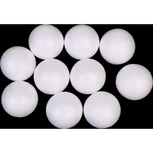 10x 5cm Modelling Craft Polystyrene Foam Balls DIY Christmas Decor