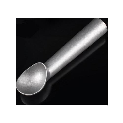 18cm Aluminium Alloy Ice Cream Scoop Spoon Spoons Black Silver Colors Dipper Handle Nonstick Anti Freeze