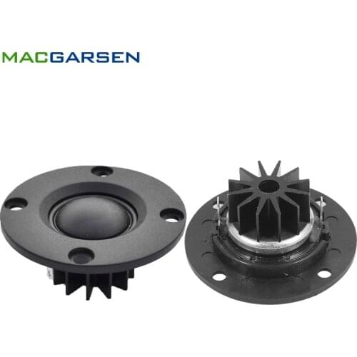 2pcs 6 Ohm Tweeter Speakers 30W Dome Silk Hifi Car Audio Tweeter Horn Neodymium Heatsink Treble Loudspeaker Altavoces ABS Panel