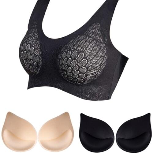 3/1Pairs Sexy Women Sponge Insert In Bra Padded Set Girl Swimsuit Push Up Breast Brassiere Intimates Patch Pads Accessories