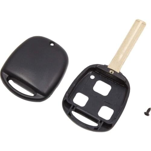 3 Buttons Car Remote Uncut Insert Key Fob Case Shell Replacement for Lexus ES300 GS300 SC300 SC400 GX470 IS300 LS400 LS430 LX470