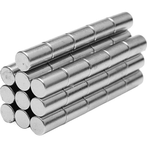 50Pcs N52 6x10mm Round Cylinder Super Strong Blocks Rare Earth Neodymium Magnets Multipurpose Magnet Tools