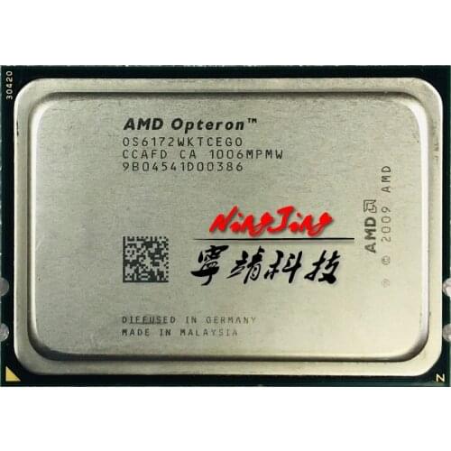 AMD Opteron 6172 Op 6172 2.1 GHz Twelve-Core Twelve-Thread 115W CPU Processor OS6172WKTCEGO Socket G34