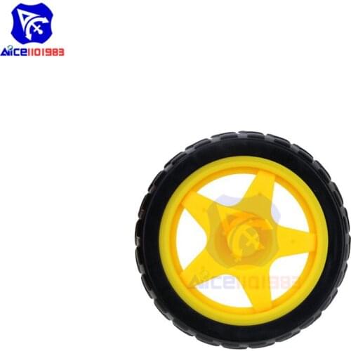 Diymore 65mm*26mm Car Wheel for 2WD Robot Smart Car Chassis 4WD Robot Smart Car Chassis