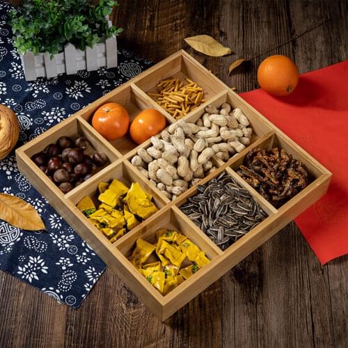 Japanese Style Multi-grid Wooden Lunch Box Bento Box Food Container Lunch Container Tableware Kitchen Storage Tray Dinnerware