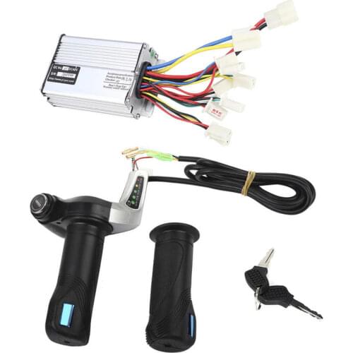48V 1000W Electric Bicycle E-bike Scooter Controller Electric Bike Motor Brushed Speed Controller Twist Throttle Handlebar Grip