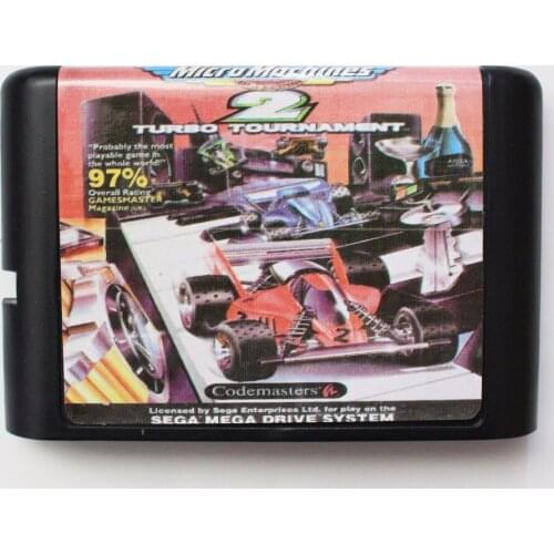 Hottest Micro Machines 2 Turbo Tournament 16 bit MD Game Card For Sega Mega Drive For Genesis