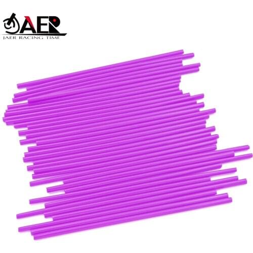 JAER 36Pcs/set Bike Motorcycle Dirt Decoration Motocross Wheel Spoke Wraps Rims Skins Protector Covers Decor Motorbike