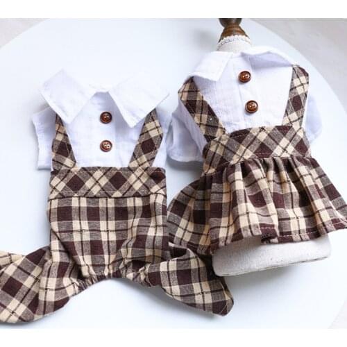 Summer Pet Couples dress Wedding Dog Dress For Dogs Skirt Summer Princess Dog Dresses Clothes York Pet Chihuahau Dress