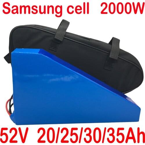51.8V 1000W 1500W 2000W electric scooter battery 52V 25AH ebike Lithium battery 52V 25AH electric bike battery with 5A charger