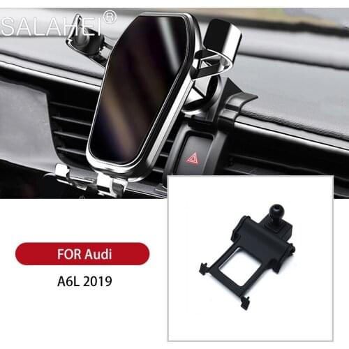 Fashion Car Phone Holder Mount GPS Phone Navigation Bracket For Audi A6L 2019 Auto Car Phone Holder Bracket Accessories Interior