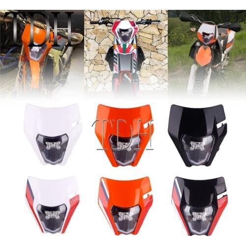 Motorcycle LED Headlight Motocross Dual Sport Head Light For EXC XC XCF XCW SX SXF 125 150 250 350 450 530 690 SMC-R Six Days