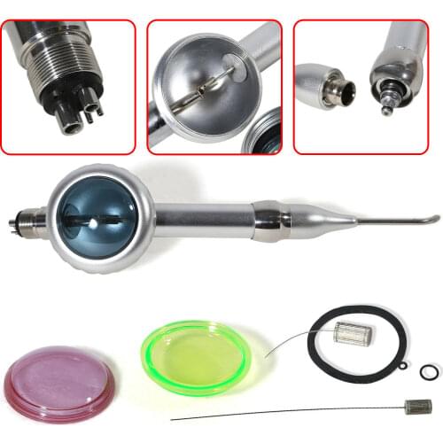 360º Rotation Dental Air Flow Teeth Polishing Polisher Handpiece Hygiene Prophy Jet 4 Hole Polish Tips