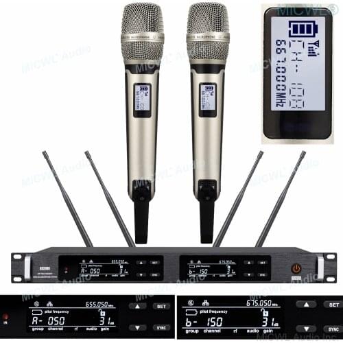 Genuine EM 6000 Digital Dual Handheld Wireless Microphone True Diversity Stage vocal concert Unparalleled High-end System
