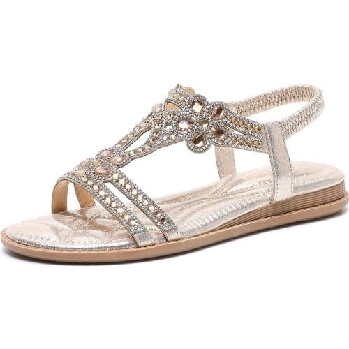 Summer Woman Sandals Flowers Shoes Flat Sandals Fashion Women Ladies Breathable Hollow Female Beach Sandals