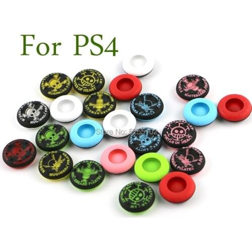 400PCS One Piece + Crown Non-slip Silicone Analog Joystick Thumbstick Thumb Stick Grip Caps Cases for PS3 PS4 Xbox 360 Xbox One