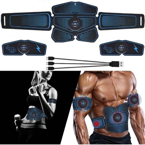 ABS Abdominal Muscle Trainer Electric Press Stimulator Slimming Fitness EMS Exercise Machine Fitness Equipment Training Home Gym