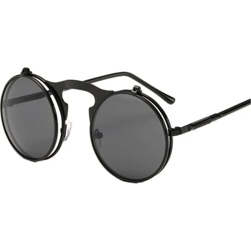 VINTAGE women STEAMPUNK SUNGLASSES round female steam punk OCULOS de sol ladies Men Retro SUN GLASSES sunglasses for women