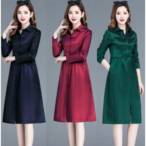 2020 Women Trench Coat New Spring Autumn Korean Solid Single-Breasted Long Outerwear Plus Size 5XL Female Thin Windbreaker J438