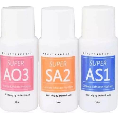 3Pcs Hydra Deep Cleaning Liquid Dermabrasion Solution for Hydro Oxygen Machine Serum Aqua Peeling Solution Skin Clear Essence