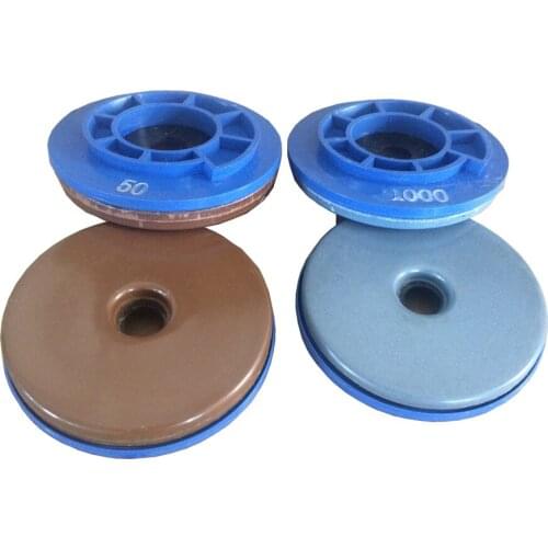 4inches Granite Resin with Copper Bond Flat Surface Edge Chamfering Wheels