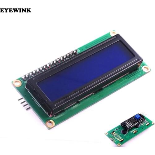 40pcs LCD1602+I2C LCD 1602 module Blue screen IIC/I2C for LCD1602 Adapter plate