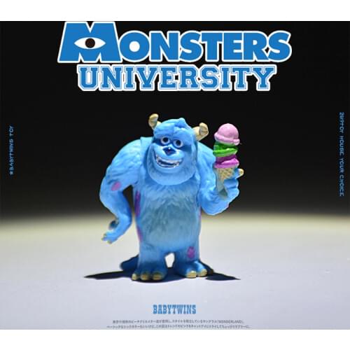 6PCS 4cm Exquisite small size hairy monster University ornament model cute doll cartoon DIY decoration