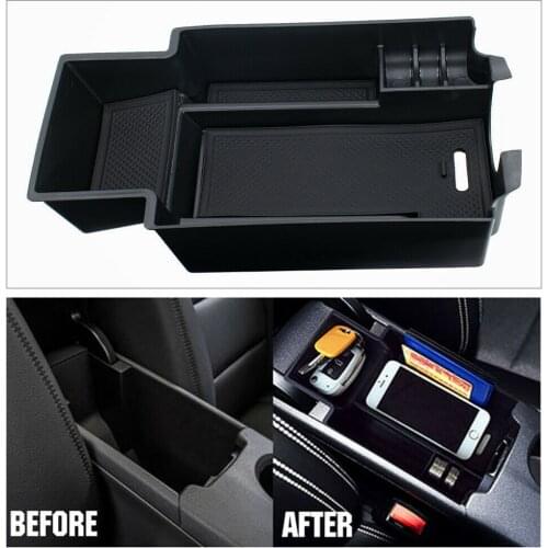 Car Central Armrest Storage Box Organizer Center Console ABS Organizer Containers Holder For Mercedes Benz A-Class B-Class GLA