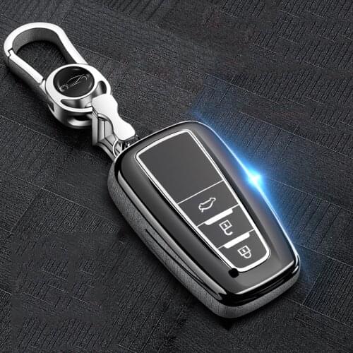 TPU Car Key Case Cover For Toyota Camry Prado 2017 2018 CHR Prius Corolla RAV 4 Auris Avensis Aygo Land Cruiser 200 Prado Crown