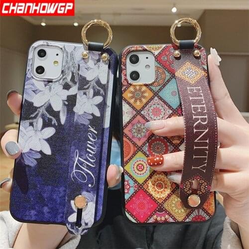 Wrist Strap Phone Case For Huawei Honor 30S 20S 10i 10 Lite 30 Pro Plus 20 P30 Lite P40 Pro P Smart 2019 Z Nova 5T Mate 30 Cover