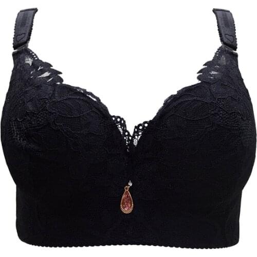 Lace Bra Push Up Bra CDE Cup Plus Size Women Underwear Adjustable Strap Brassiere Underwire Bras Sexy Sostenes Mujer Grande DN