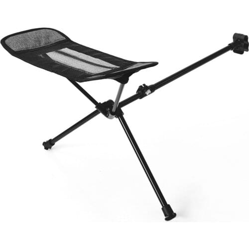 Outdoor Folding Chair Footrest Portable Aluminum Alloy Beach Fishing Barbecue Bracket Leg Stool