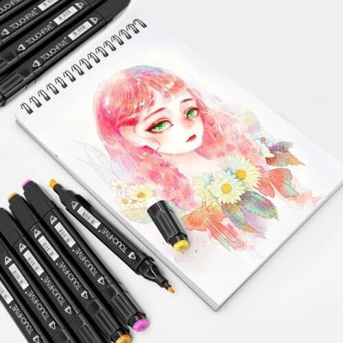 TOUCHFIVE Optional color matching Art Markers Brush Pen Sketch Alcohol Based Markers Dual Head Manga Drawing Pens Art Supplies