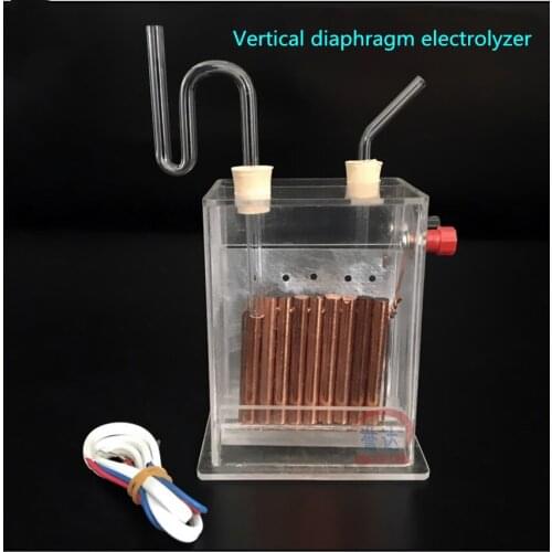 Teaching instrument of J2605 vertical diaphragm electrolyzer for saturated salt water chemistry