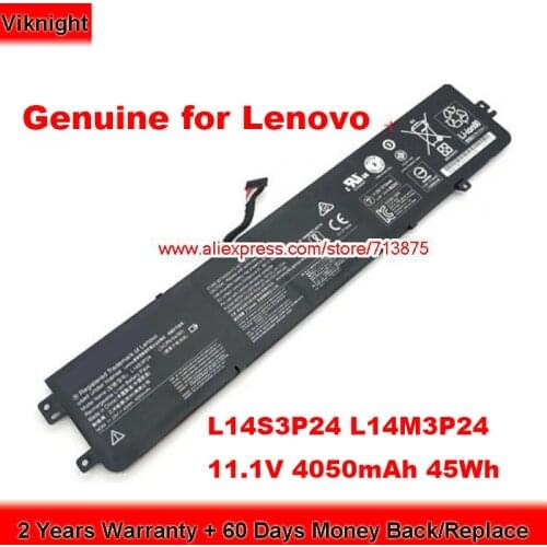 Genuine L14S3P24 Battery L14M3P24 for Lenovo IdeaPad 700-15ISK Y520-15IKBM 700-17ISK 5B10H41181 11.1V 4050mAh 45Wh