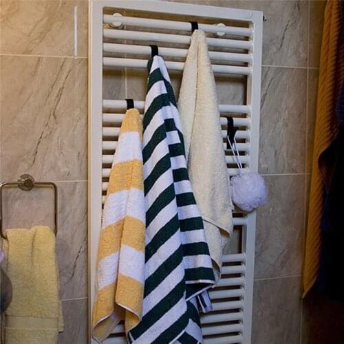 Plastic Towel Rack Hook 6pcs/Pack Kitchen Bathroom Towel Hook Bedroom Cabinet Clothes Hook Kitchen Bathroom Accessories