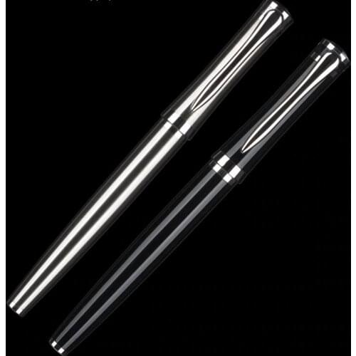 High quality luxury Full metal ballpoint pen Black ink gel pen Stationery Business office signing pen Supplies Gifts 03659